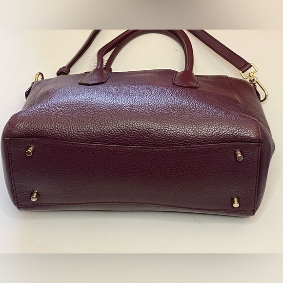 FurlaTessa L Satchel Barolo Burgundy/Wine Leather Handbag / 2 Way - Picture 9 of 14